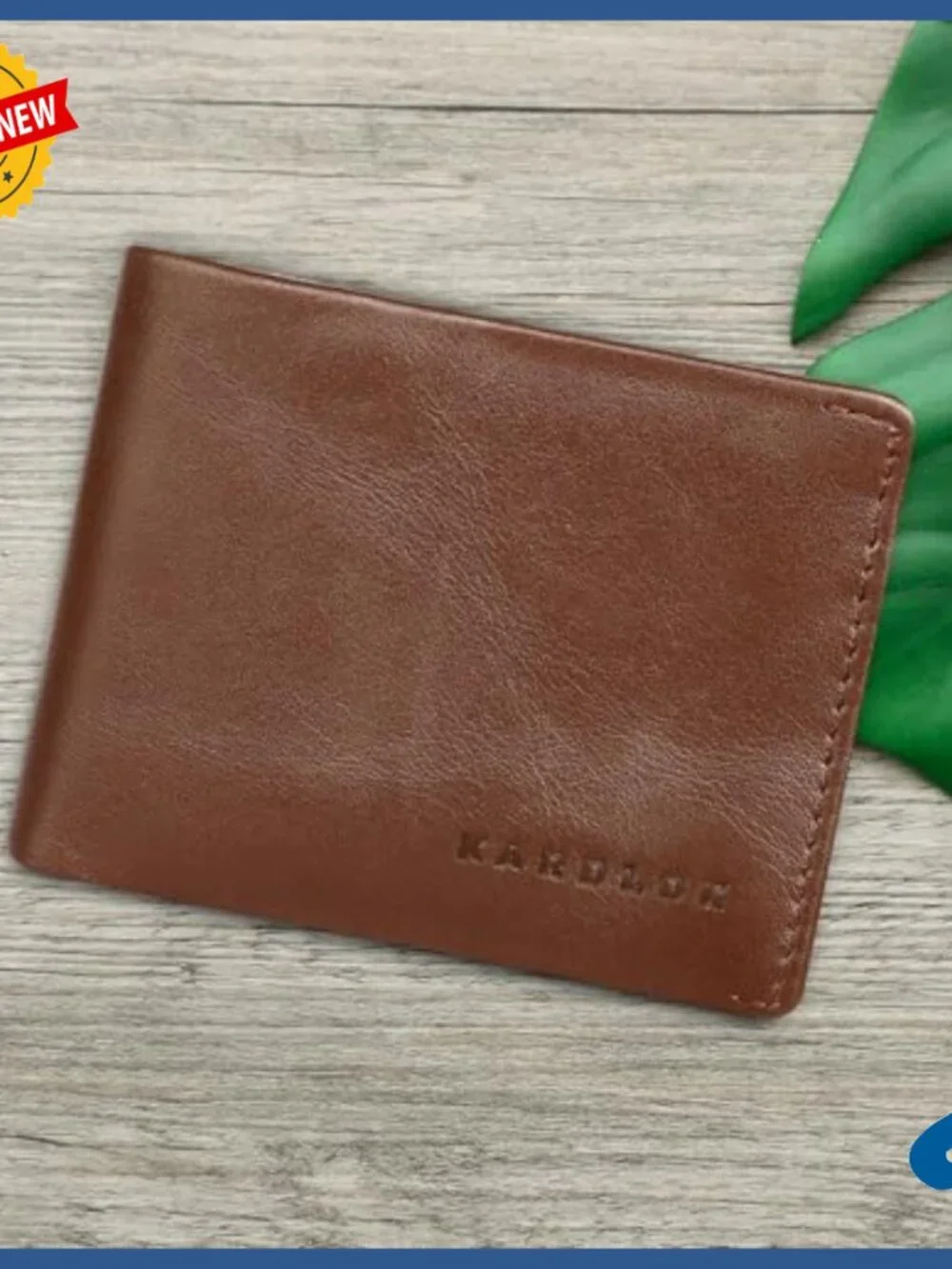 Genuine Leather Bifold Wallet RFID Blocking Slim 6 Card Slots Coin Pocket
